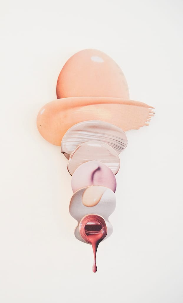 Teppei Kaneuji, "Ghost in the Liquid Room (foundation) #2" (2015), inkjet print, paper, wood, urethane coating, clamp, 31 x 16.75 x 3.0625 inches, (courtesy of the artist and Jane Lombard Gallery)