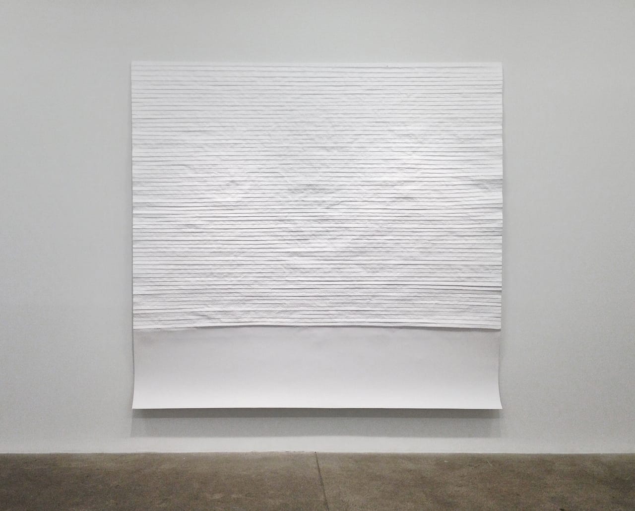 Tony Orrico, "Prepare the Plane" (2014) at PPOW Gallery in New York (image courtesy of PPOW Gallery)