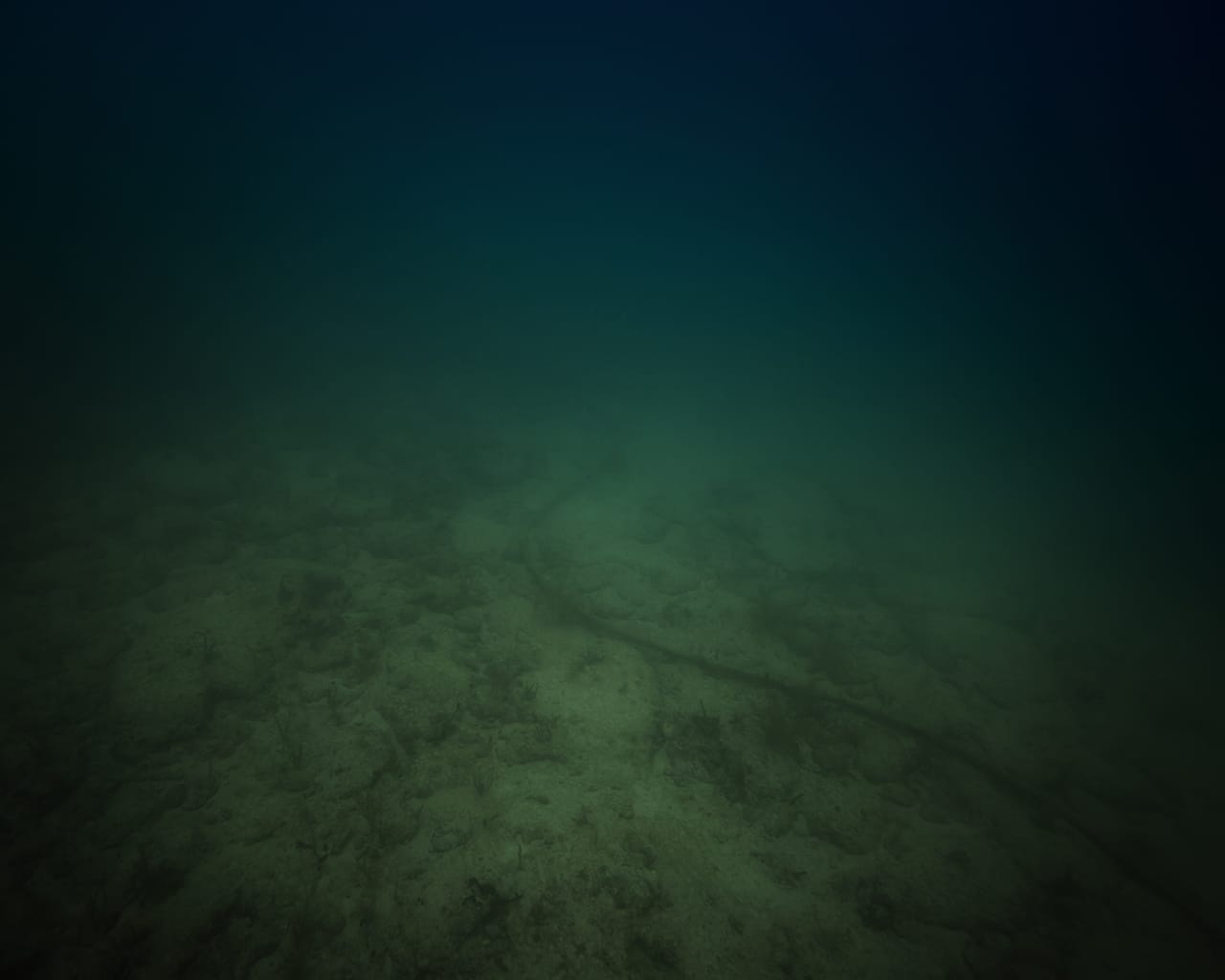 Trevor Paglen, "Maya-1 NSA/CGHQ-Tapped Undersea Cable Caribbean Sea" (2015), c-print