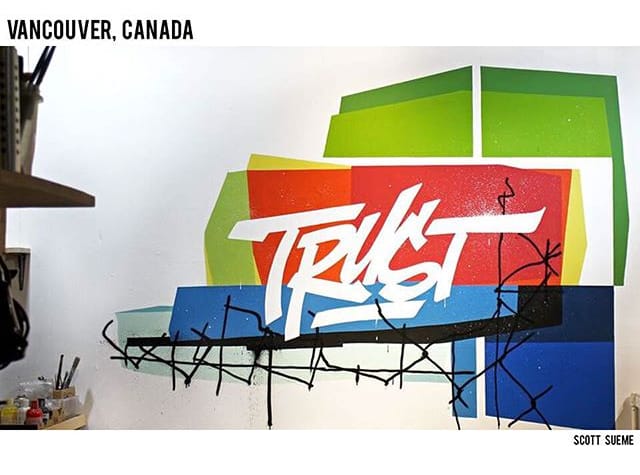 "Trust" by Scott Sueme (image via @justinbieber/Instagram)