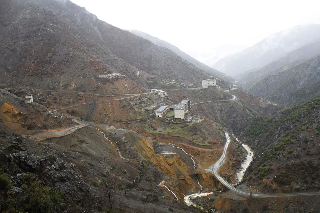 Spaç Prison, a former labor camp, in Albania, which is abandoned and mostly demolished, and in need of attention to be a place of memorial (photo by Kreshnik Merxhani/World Monuments Fund)
