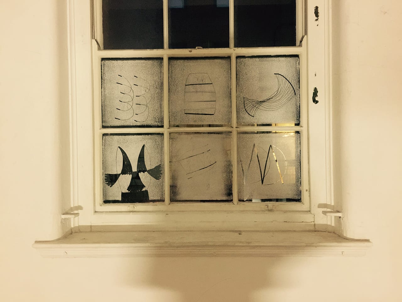 One set of Yifat Gat's marble dusted window panes