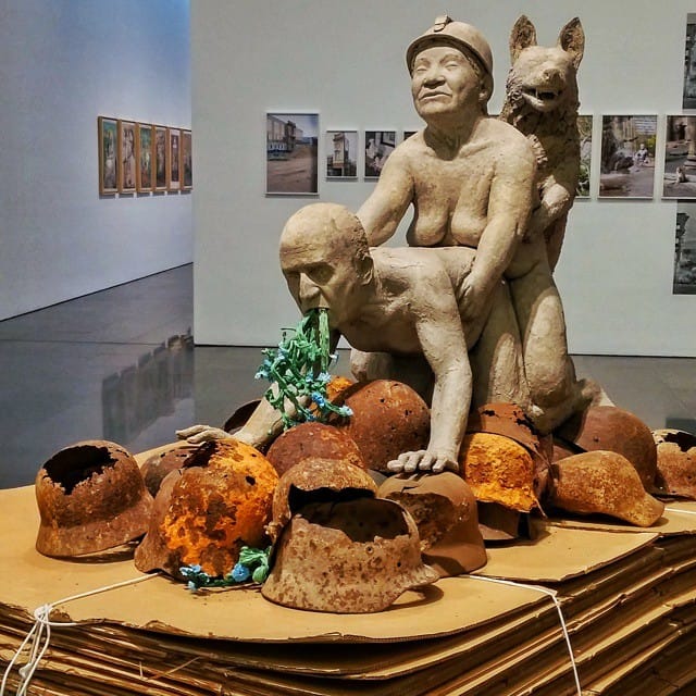 Ines Doujak, "Not Dressed for Conquering" at Museu d'Art Contempotani de Barcelona (photo via @tekki.67/Instagram)