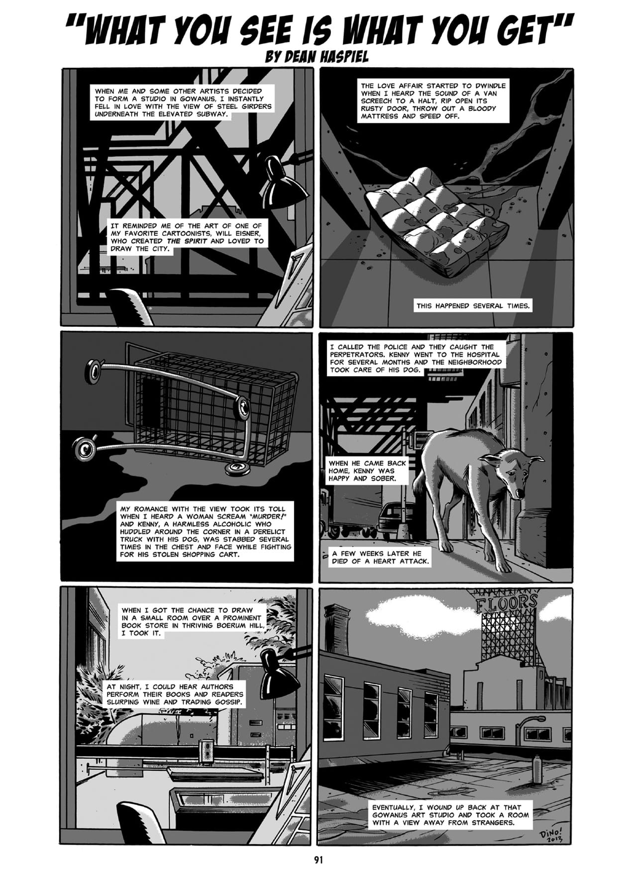 A page from Dean Haspiel's 'Beef with Tomato'