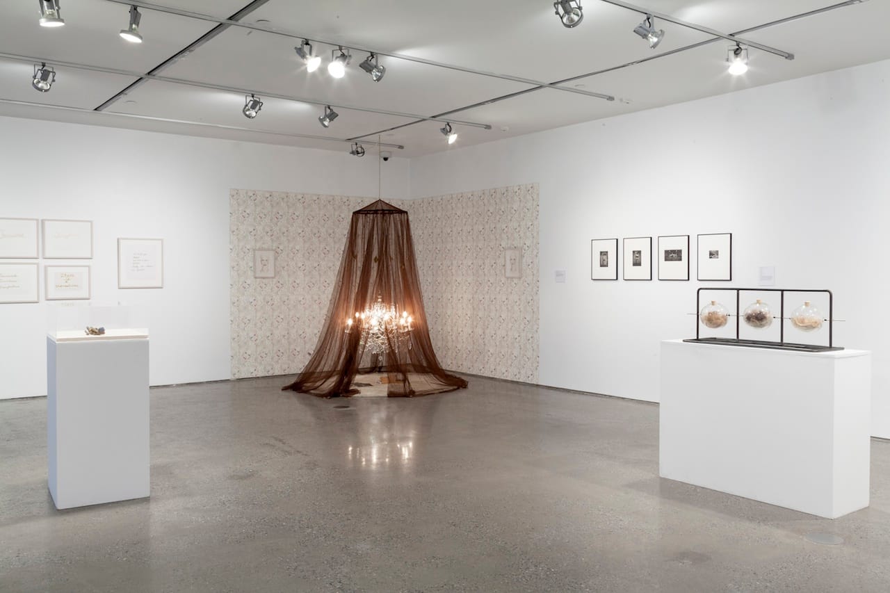 Installation view, 'Bring Your Own Body: Transgender Between Archives and Aesthetics,' with Justin Vivian Bond's “My Model Myself” (2015) at center (click to enlarge)