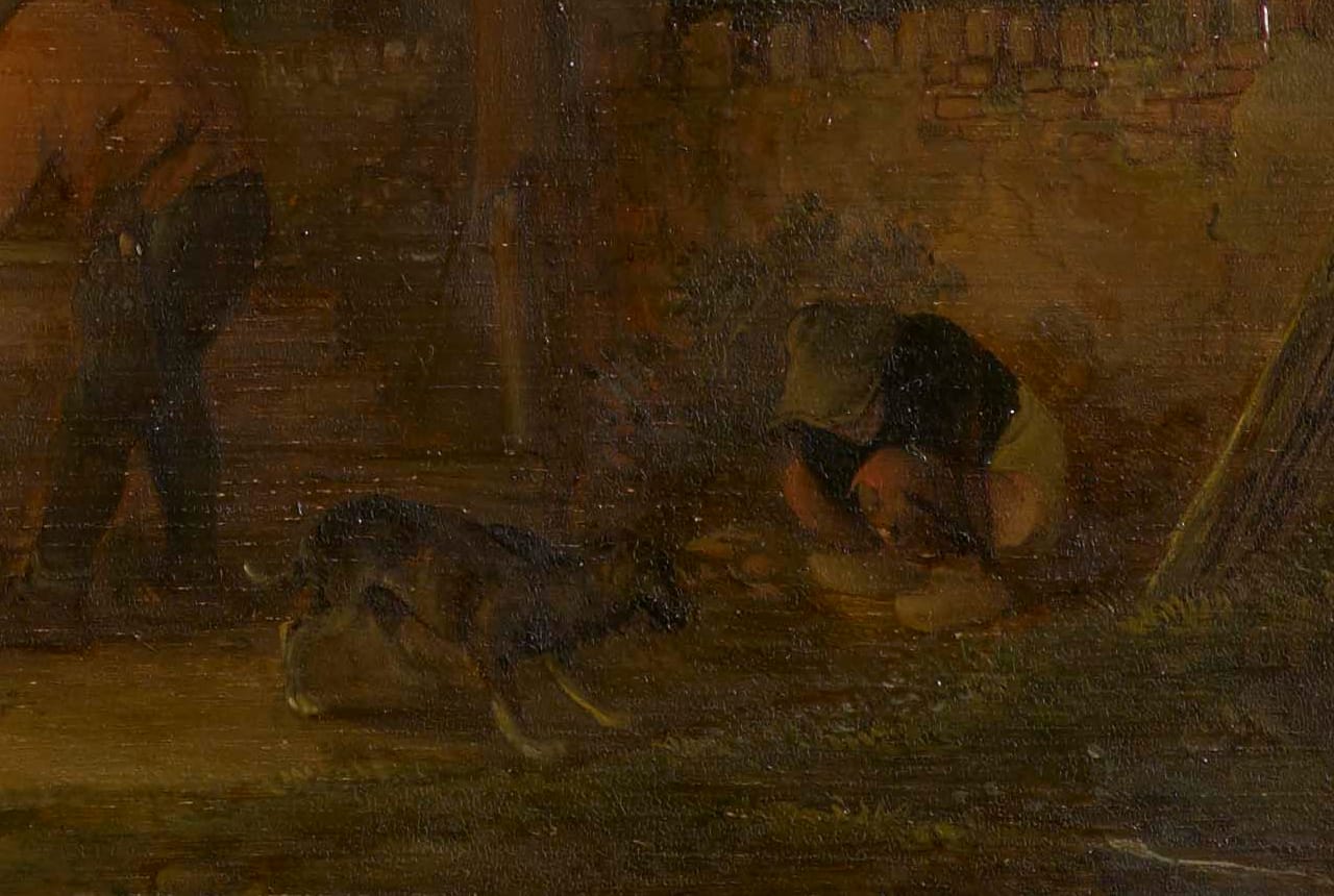 Detail of "A Village Fair, With a Church Behind" (Image courtesy Royal Collection Trust) 