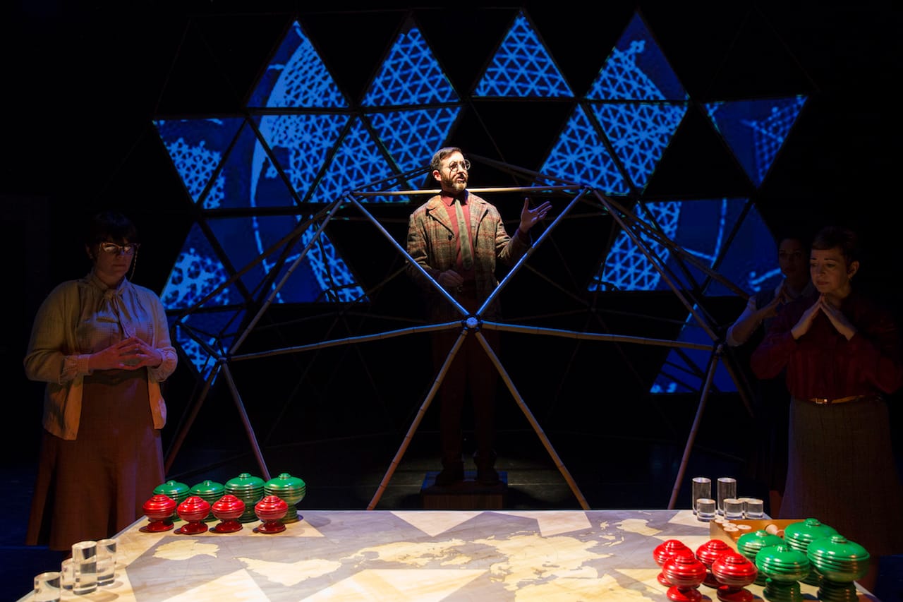 Carrie Heitman, Jamie Effros, and Elizabeth London in a scene from 'God Is a Verb' (photo by Mitch Dean)