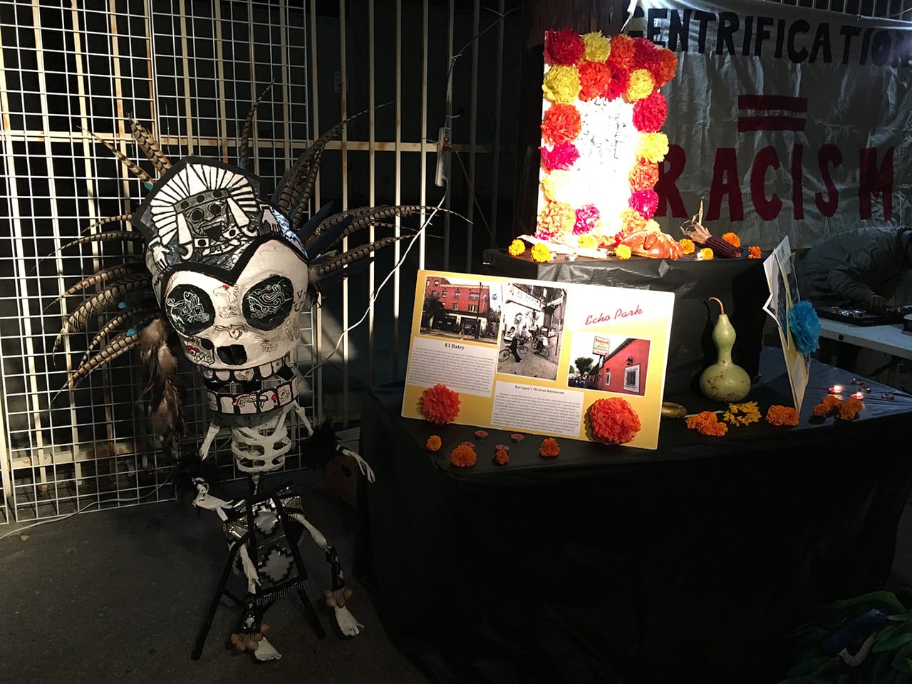 "Displacement altar" by CALÓ YouthBuild students