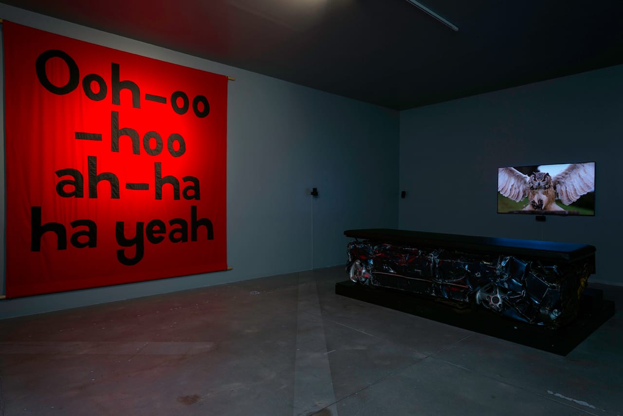 Installation view of 'The Infinitely Variable Ideal of the Popular' at MUAC (photo by Oliver Santana, courtesy MUAC)