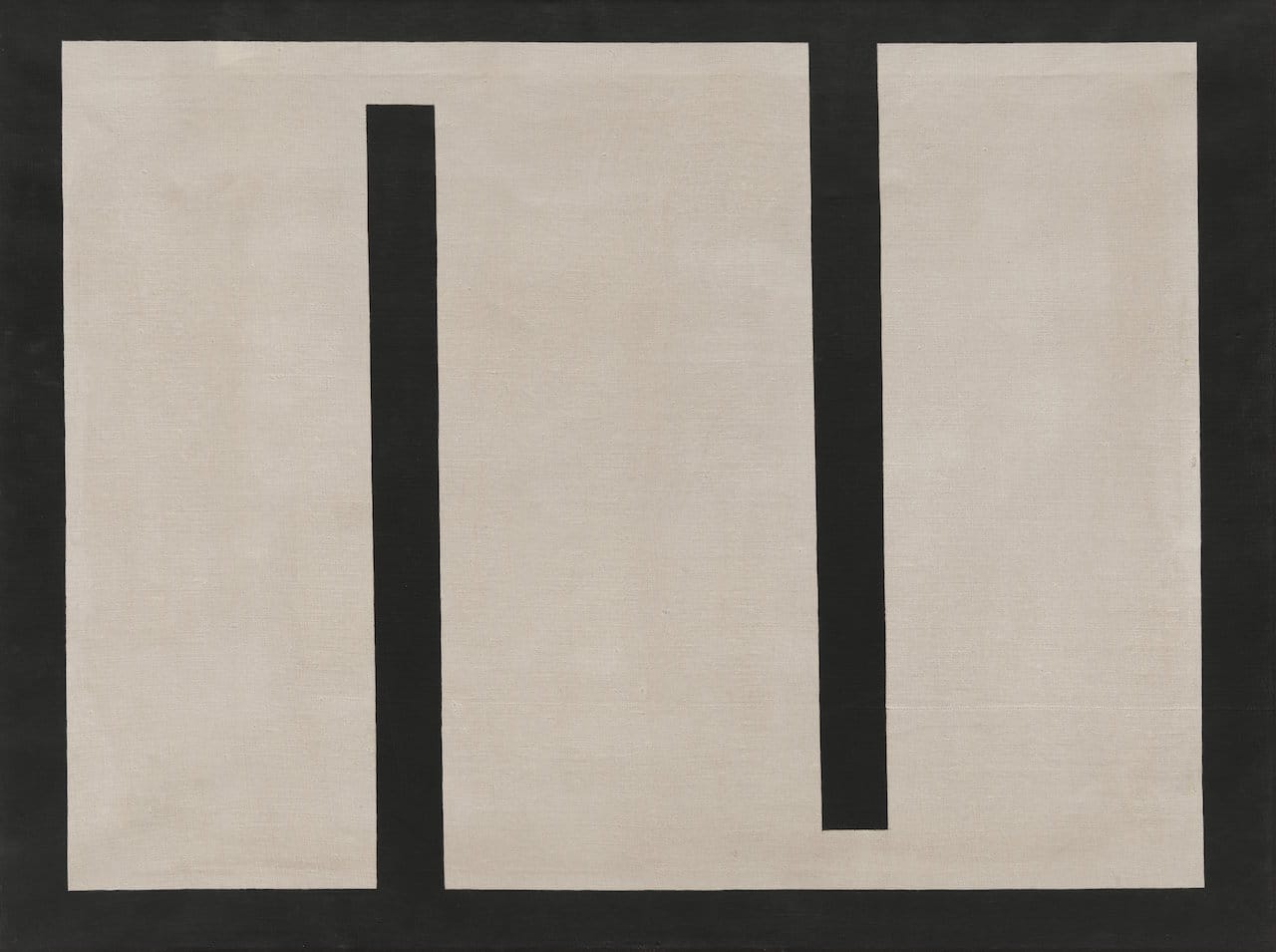 Julije Knifer, "Meander No. 5" (1960), oil on canvas