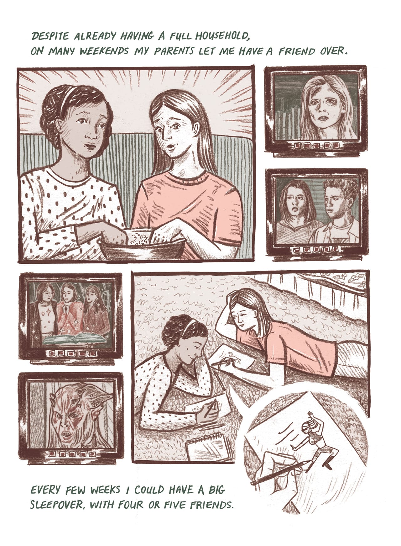 A page from Meags Fitzgerald's 'Long Red Hair' (all Fitzgerald images courtesy Conundrum Press)