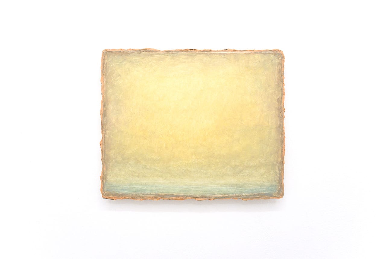Lucas Arruda, "Untitled (Deserto - Modelo)" (2015), oil on canvas, 25 x 31 cm (all images courtesy the artist, Lulu, Mexico City and Mendeswood DM, São Paulo)