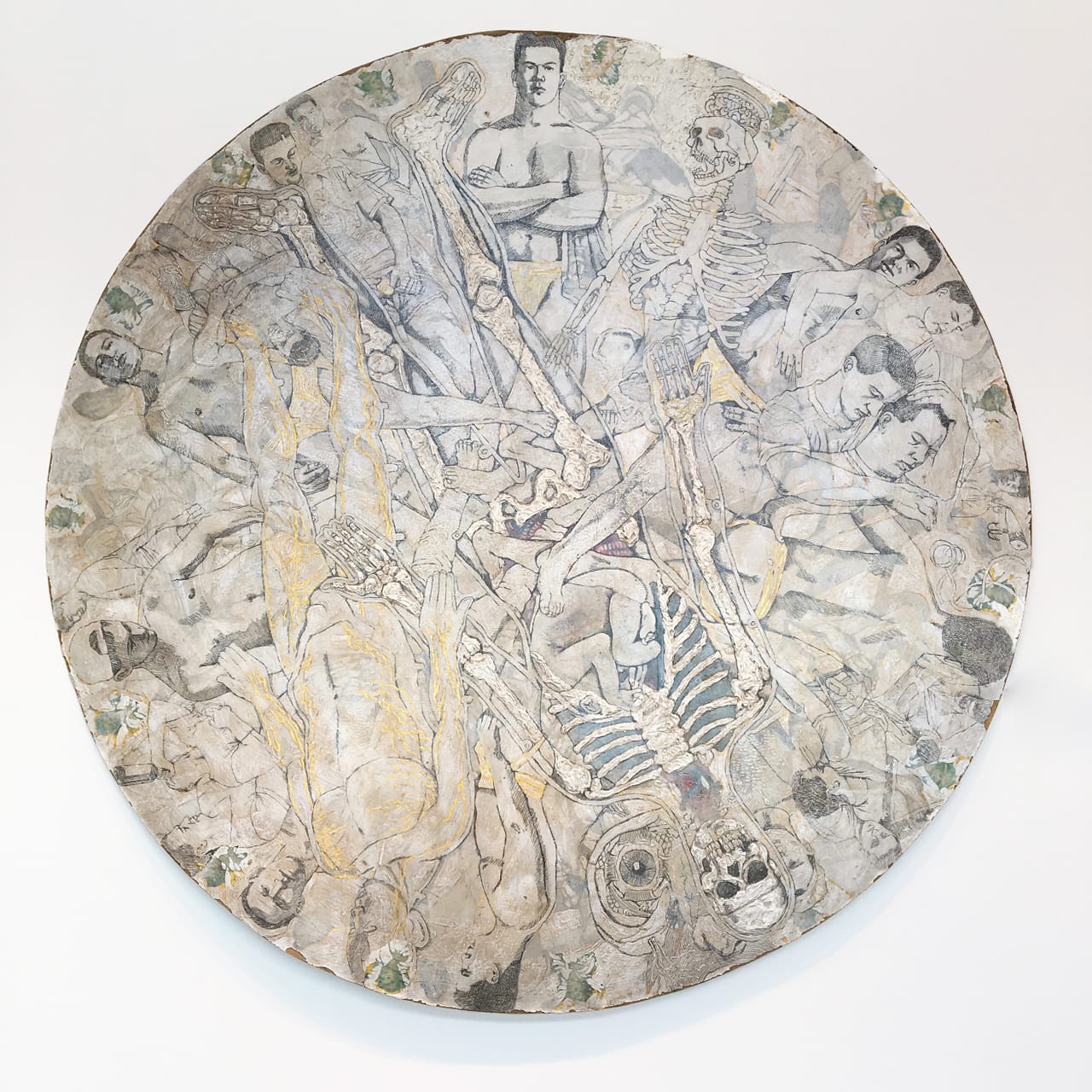 Michael Meads, "Wheel of Misfortune" (1995) (image courtesy Ogden Museum of Southern Art, New Orleans)