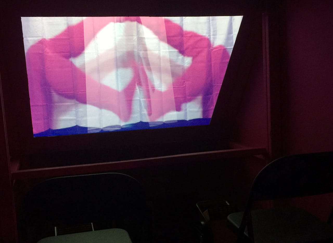 Interior view of installation "E L E M E N T S" (2015) by Ba Na Na (Drew Denny & JD Samson)