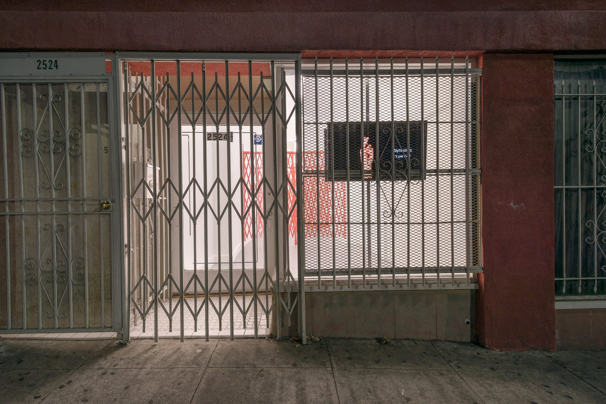 Exterior installation view, 'Open To The Public' at VACANCY