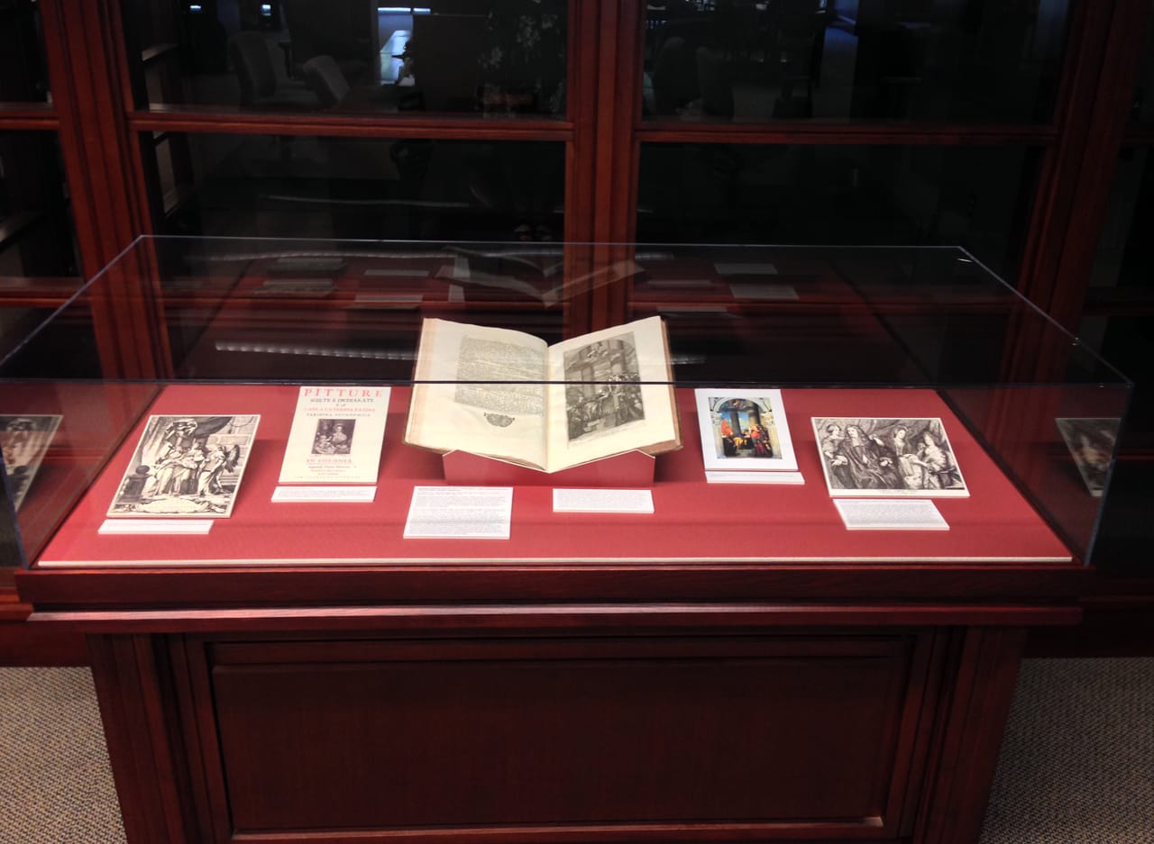 Charlotte Catherine Patin display at Princeton University's Marquand Library (courtesy Nicola J. Shilliam)