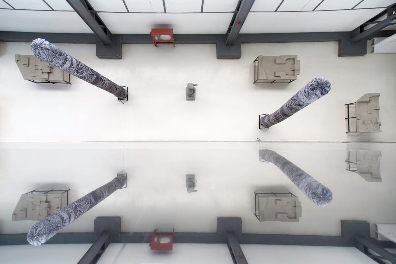 Installation view of SANGREE's 'Murmurs of Earth' at the Museo Universitario del Chopo (all images courtesy the artist)