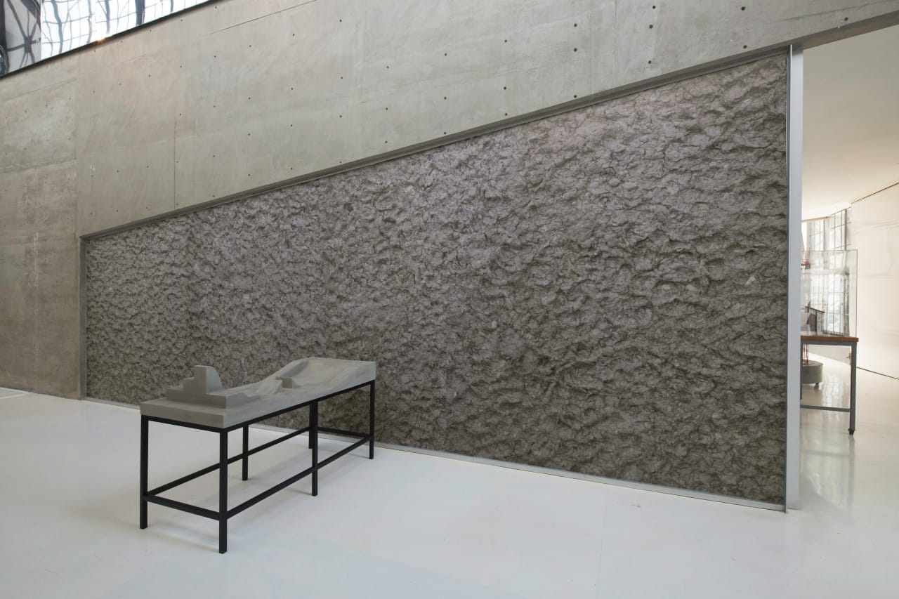 SANGREE, "Stone Board (Serpiente)" (2015), steel, wood, styrofoam, and basecoat