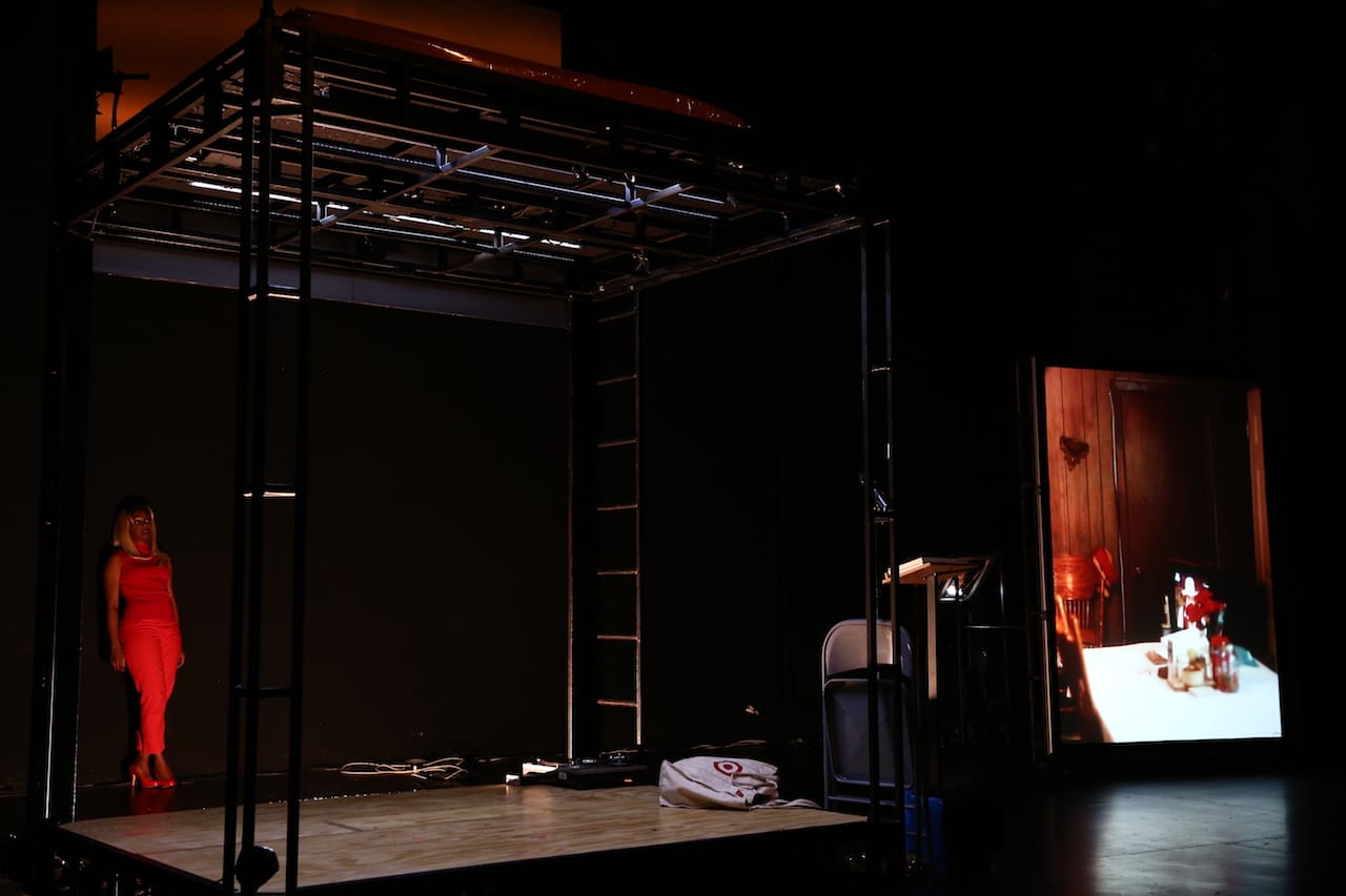 April Matthis performs in Ralph Lemon's 'Scaffold Room' at the Kitchen