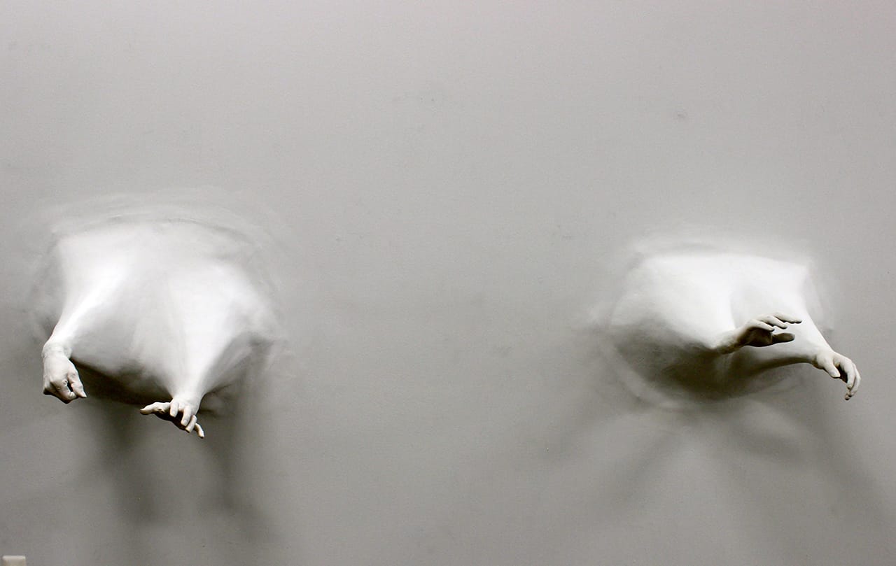 Tsz Yan Ng’s casts of factory workers’ hands in ‘The Visibility of Labor’ (all photos by the author for Hyperallergic)