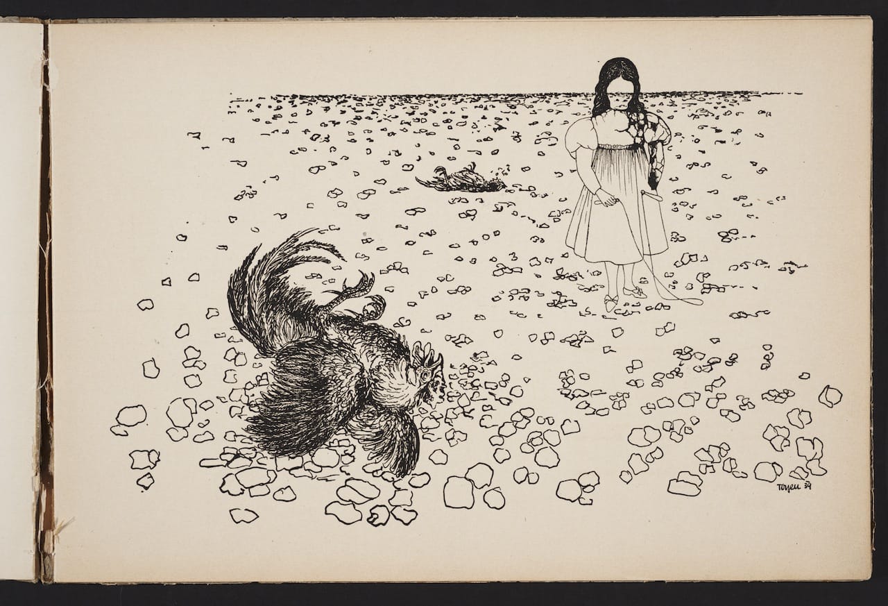 Toyen, "Střelnice: cyklus dvanácti kreseb" (1939–1940)