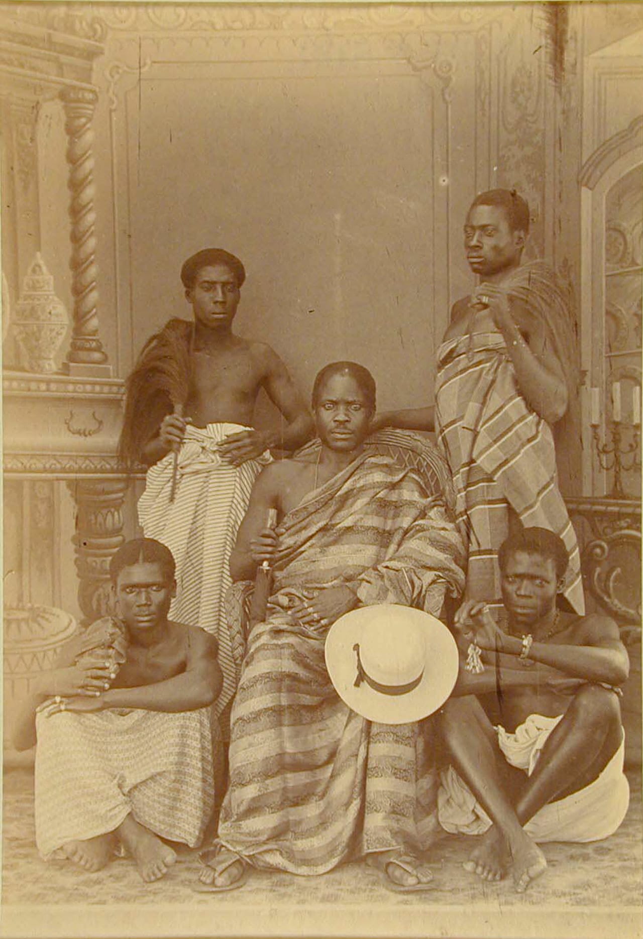 George A. G. and Albert George Lutterodt (Ghanaian, active from 1876) Five Men, ca. 1880-5 Albumen silver print from glass negative 6 x 4 in (15.2 x 1.5 cm) Purchase, Ross Family Fund Gift, 1999 (1999.184.1)