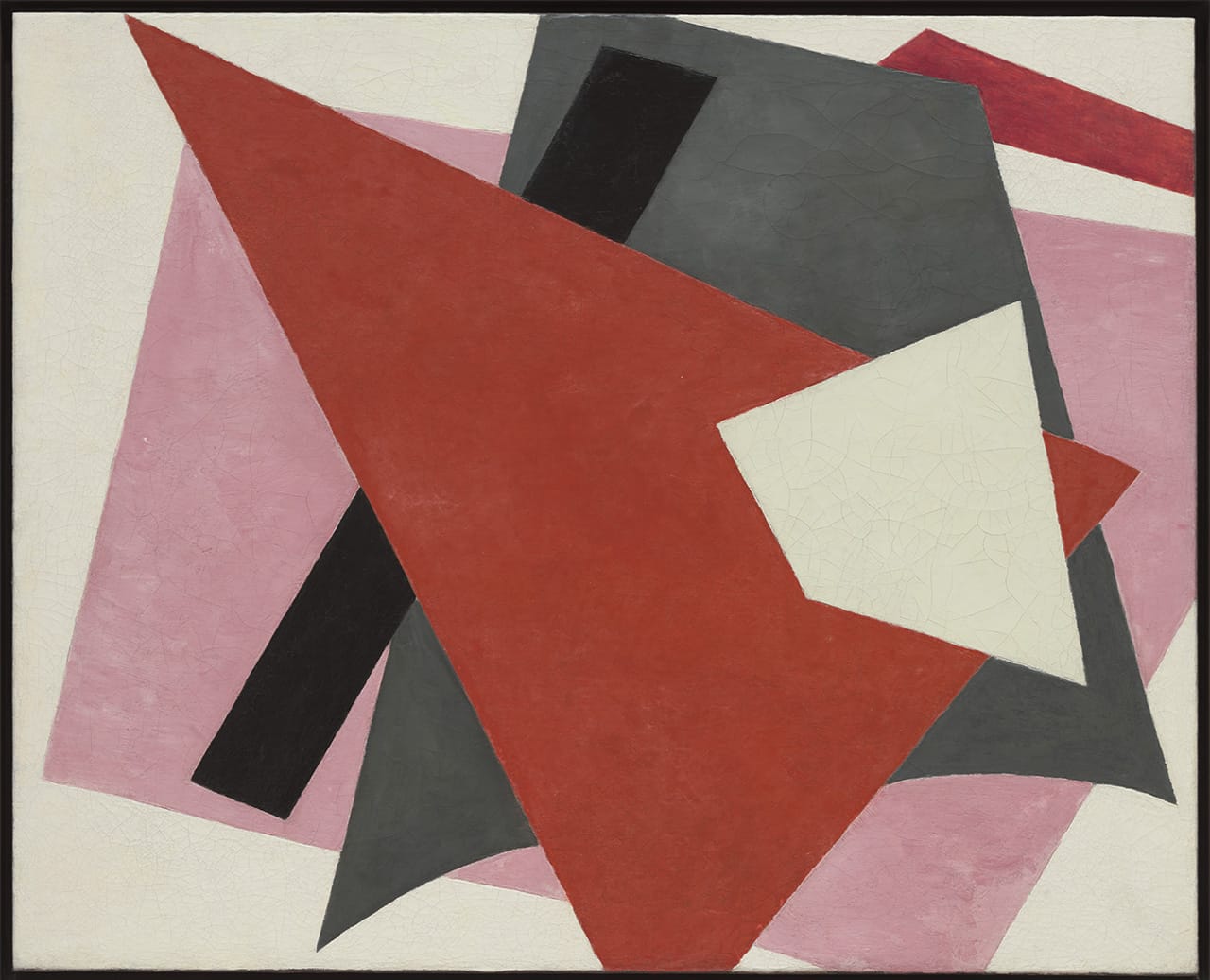 Liubov Popova, "Painterly Architectonic" (1917), oil on canvas, 31 1/2 x 38 5.8" (71 x 89cm), Philip Johnson Fund, Museum of Modern Art (image ©MoMA/Licensed by SCALA/Art Resource, NY)