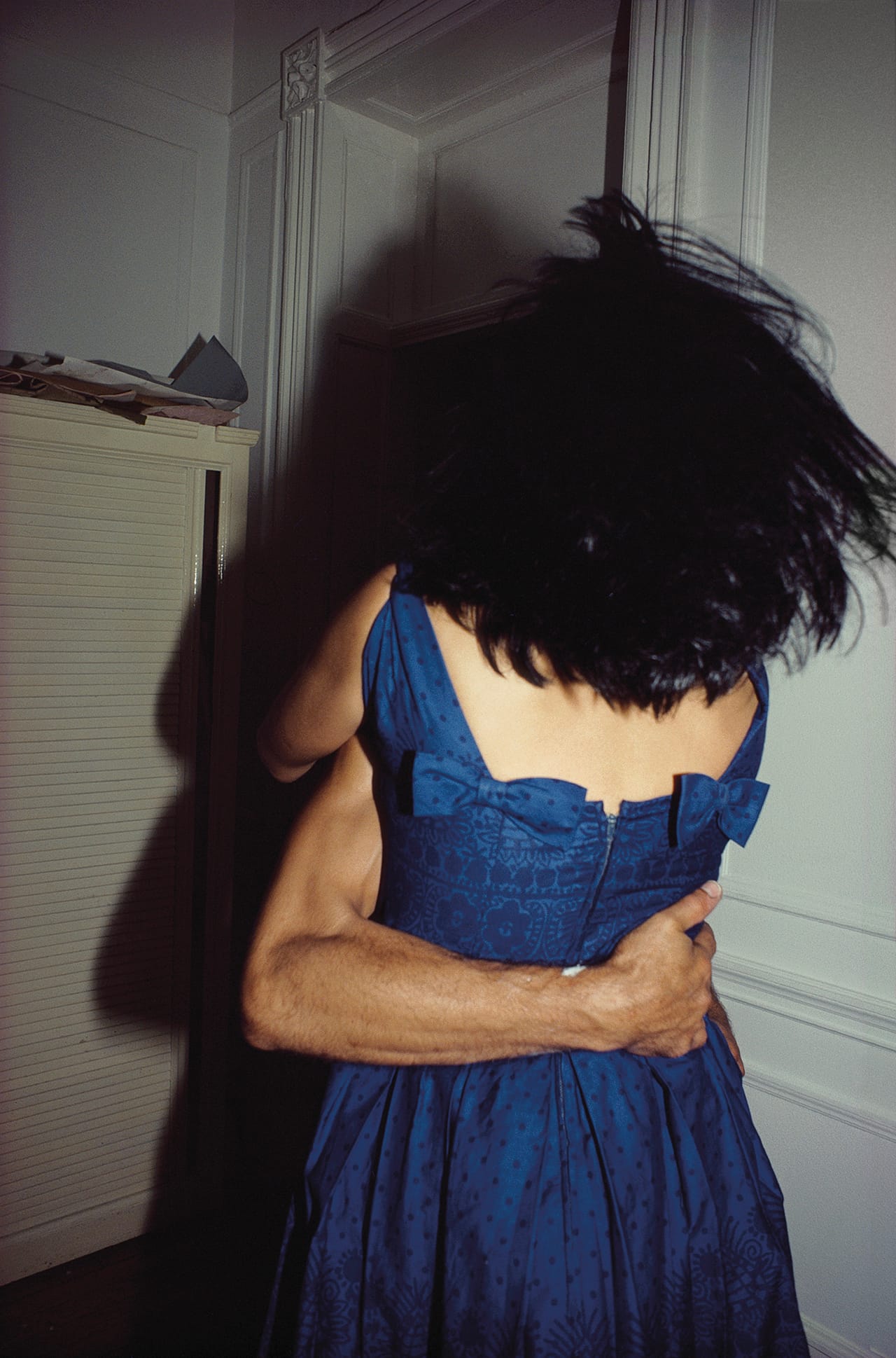 Nan Goldin, "The Hug, New York City 1980," from 'The Ballad of Sexual Dependency' (Aperture 2012) (click to enlarge)