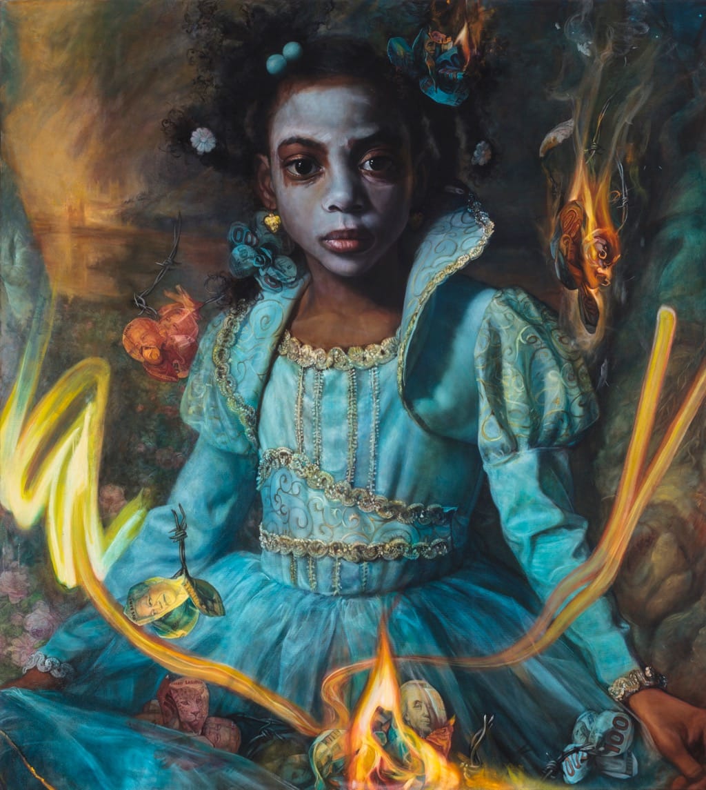 Power (2014) by Margaret Bowland. All images courtesy of Driscoll Babcock gallery.