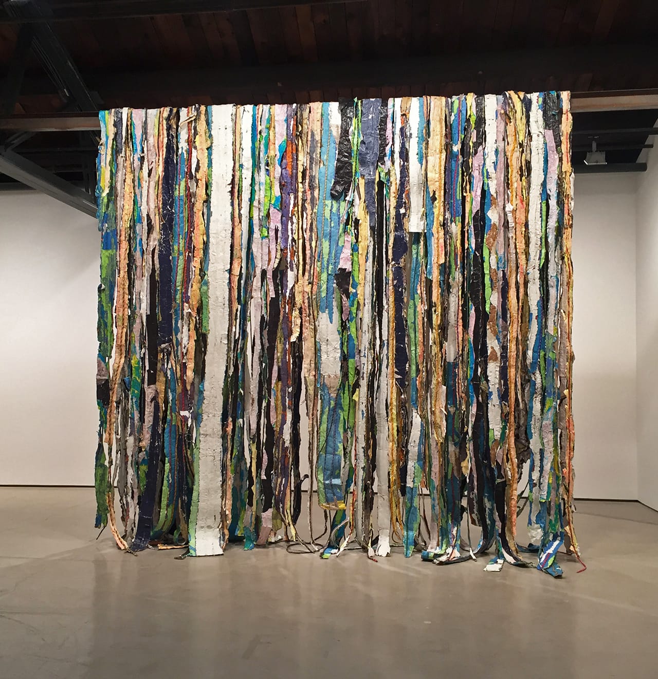 Mark Bradford, "Waterfall" (2015), mixed media, dimensions variable
