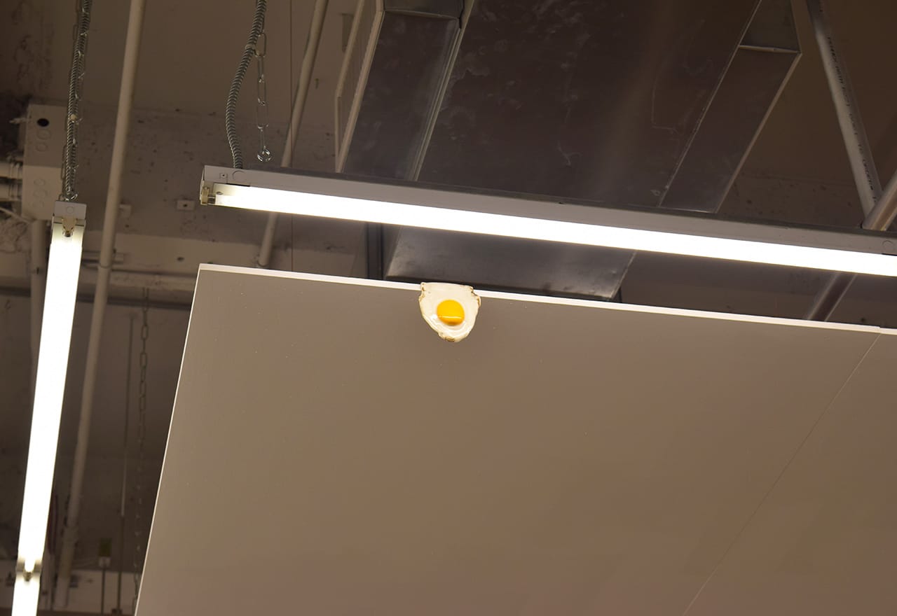 Installation view of Christopher Chiappa's 'Livestrong' at Kate Werble Gallery