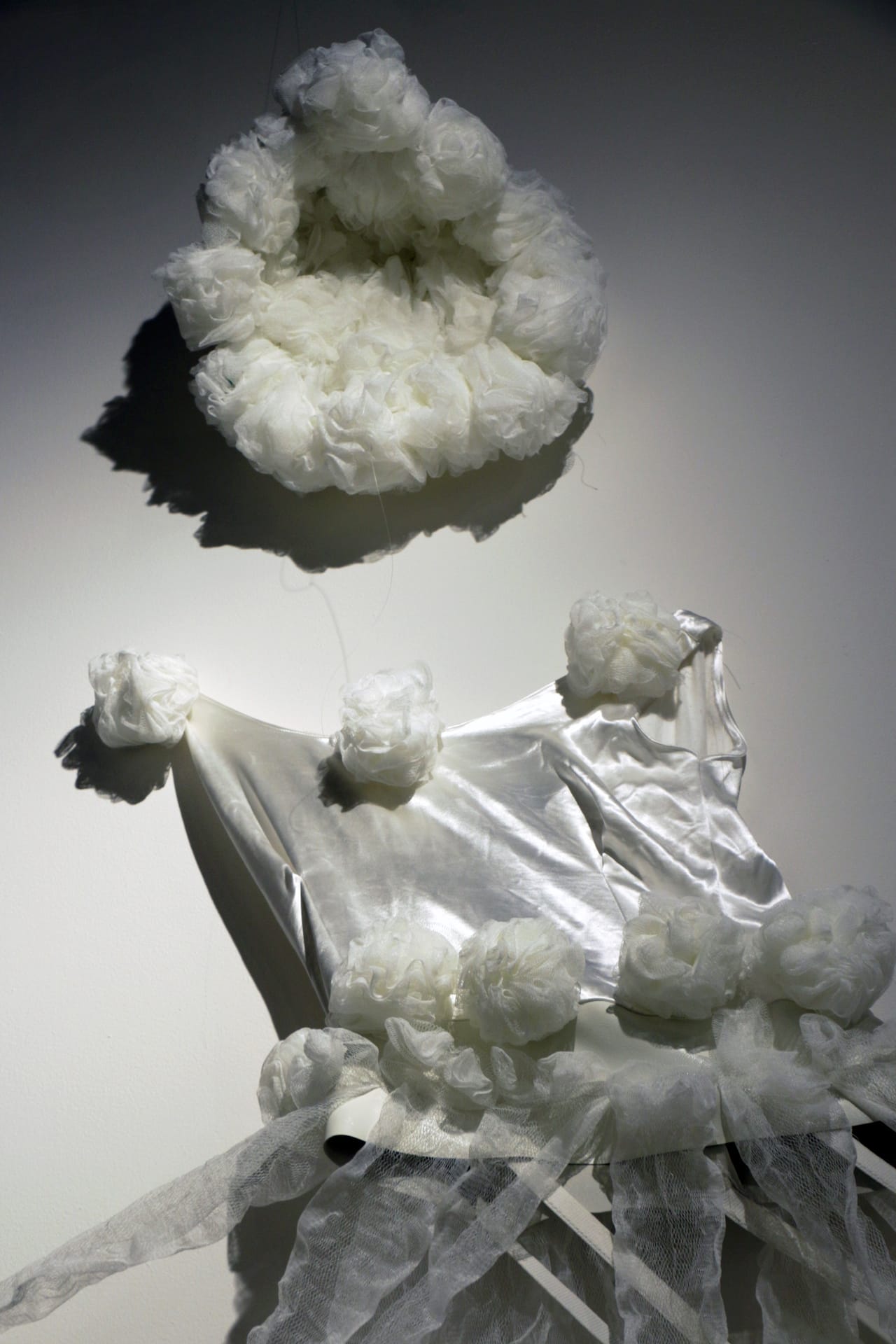 Detail of DB Lampman's "Wetting Dress" (2015)