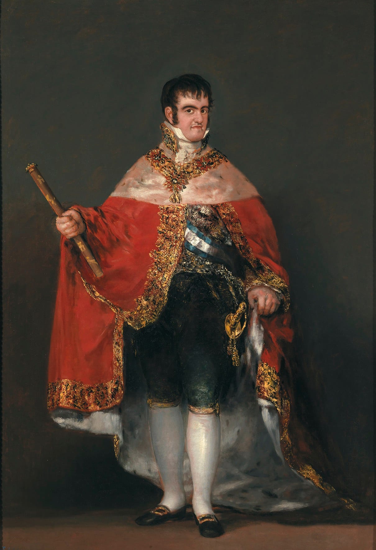 Francisco de Goya, "Ferdinand VII in Court Dress" (1814–15) (© Museo Nacional del Prado, Madrid)