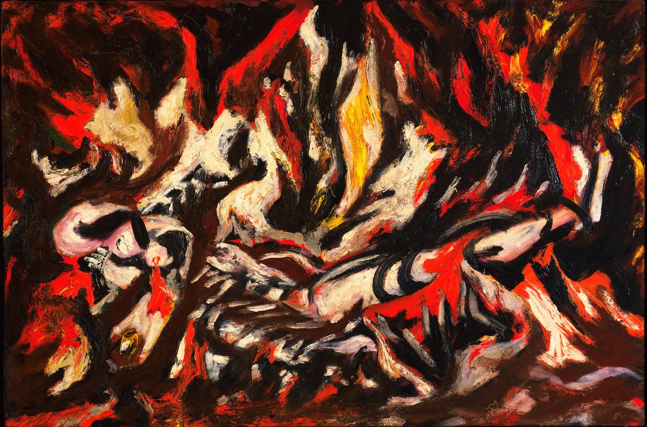 Jackson Pollock, "The Flame" (1934-38) (image courtesy of MoMA, © 2015 Pollock-Krasner Foundation / Artists Rights Society, New York)