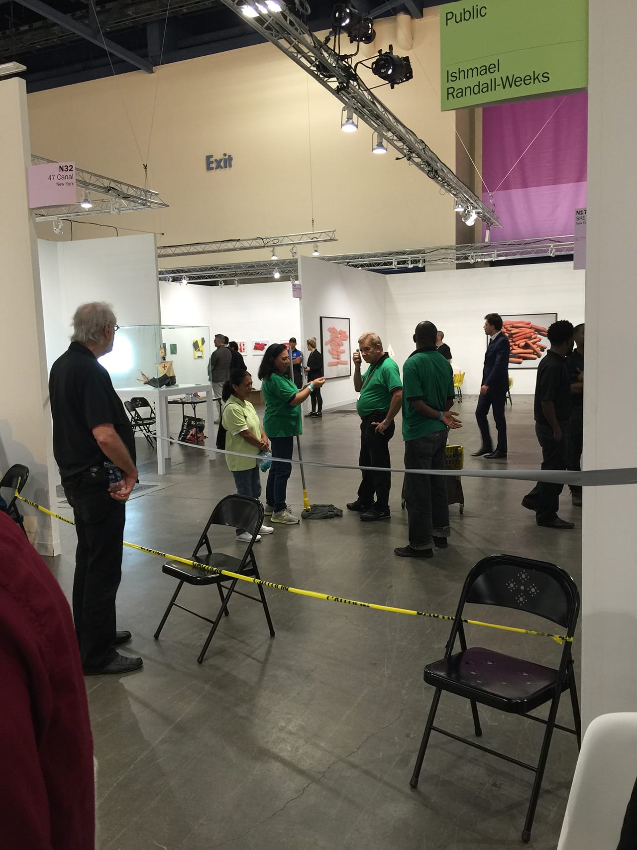 The area of ABMB's Nova section cordoned off by organizers after the incident.