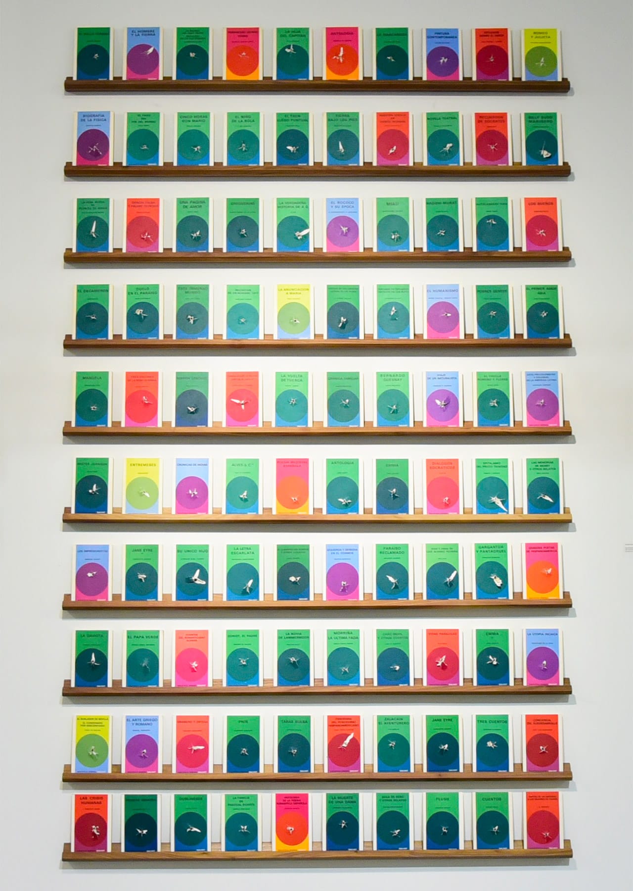 Gonzalo Lebrija, "Libros boleados" (2015) in 'A Sense of Place' at Mana Wynwood