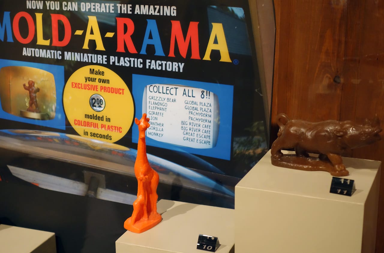 Mold-A-Rama display in the Zoozeum at the Oklahoma City Zoo