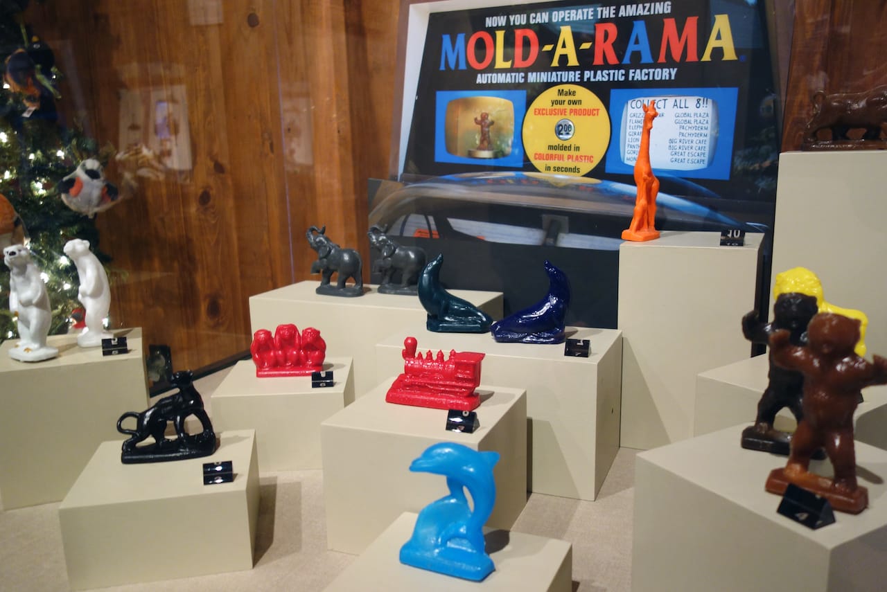 Mold-A-Rama display in the Zoozeum at the Oklahoma City Zoo