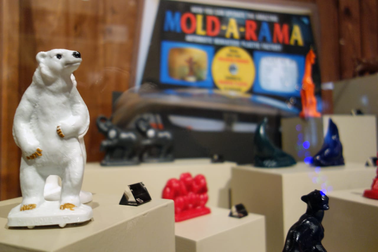Mold-A-Rama display in the Zoozeum at the Oklahoma City Zoo