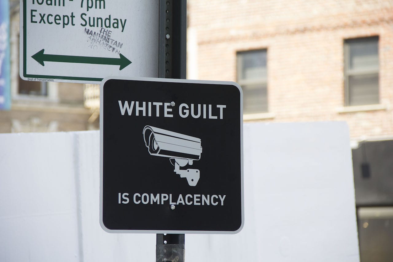 One of the Ghana ThinkTank signs on the streets of New York. (photo courtesy Ghana Think Tank)