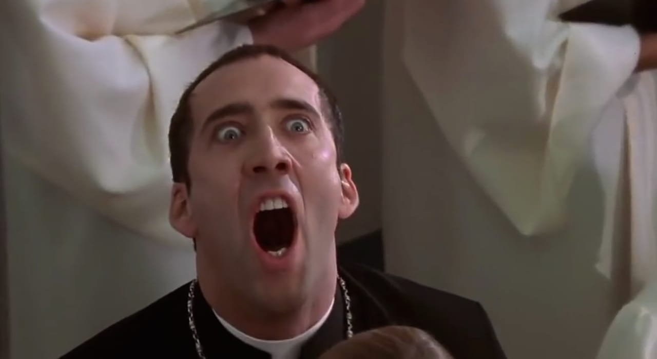 Actor and dinosaur fossil collector Nicolas Cage in a scene from 'Face/Off' (screenshot by the author via YouTube)