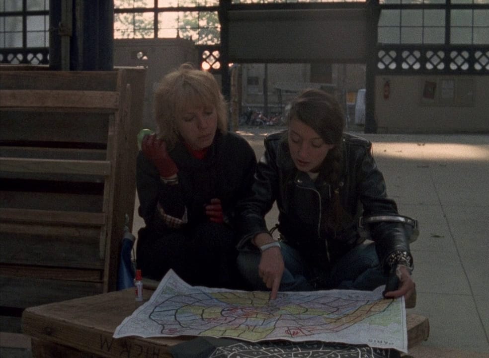 Jacques Rivette, still from 'Le Pont du Nord' (1981) (still by the author for Hyperallergic) (click to enlarge)