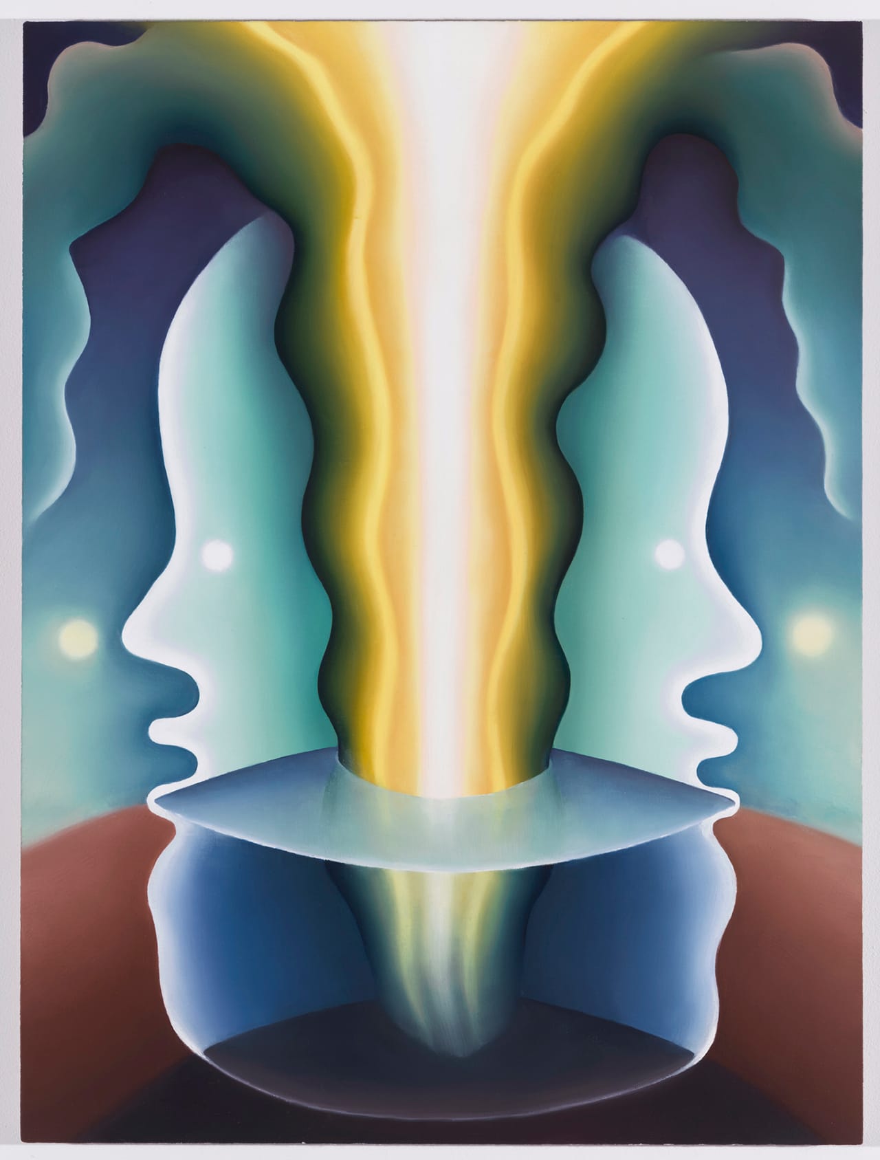 Loie Hollowell, "Portrait of a Vase," oil on linen and panel, 28 x 21 in (click to enlarge)