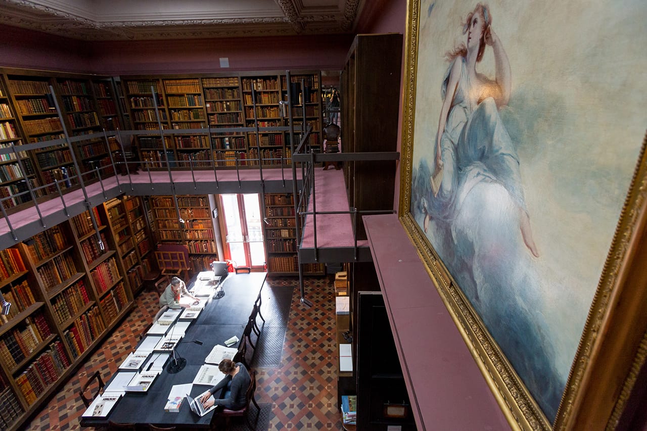 View of the Royal Academy Library (photo by Benedict Johnson)