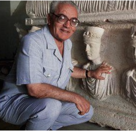 Khaled al-Asaad, who served as the director general of the Palmyra Directorate of Antiquities and Museums from 1963 to 2003 (via)