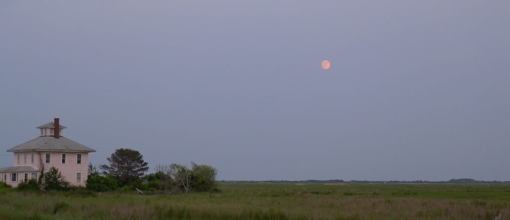 The Pink House of Plum Island, Massachusetts, in 2013 (photo by Lee Wright/Flickr)