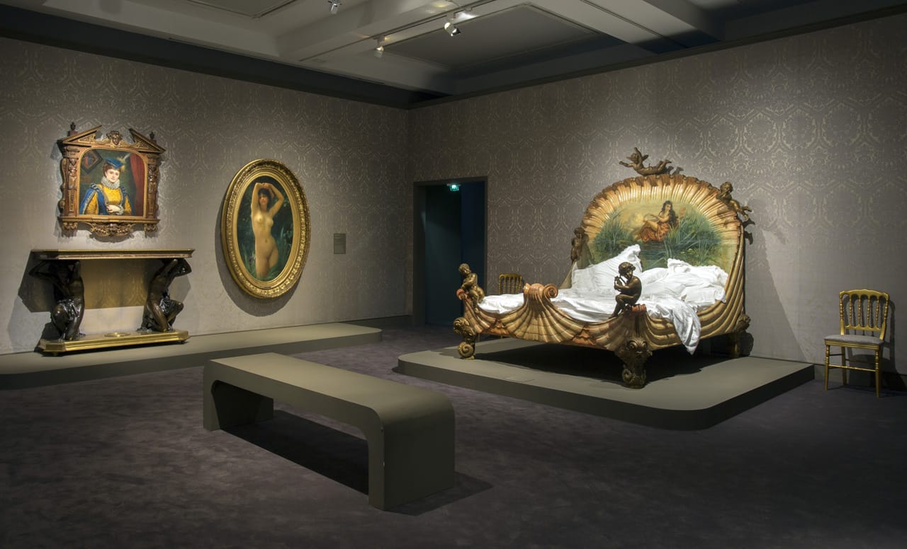 Installation view of 'Splendour and Misery. Pictures of Prostitution, 1850–1910' at the Musée d'Orsay (photo by Sophie Boegly, © Musée d’Orsay)