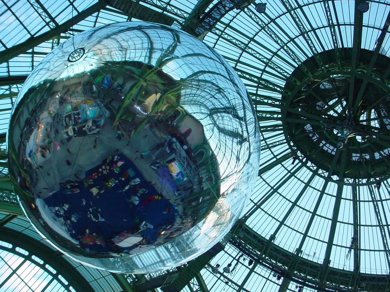 Detail of Tomás Saraceno's 'Aerocene: Around the world to change the world' at the Grand Palais