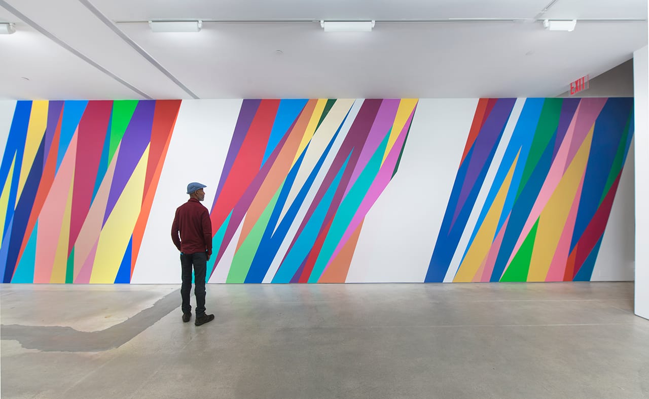 Installation view, 'Odili Donald Odita: The Velocity of Change' at Jack Shainman Gallery