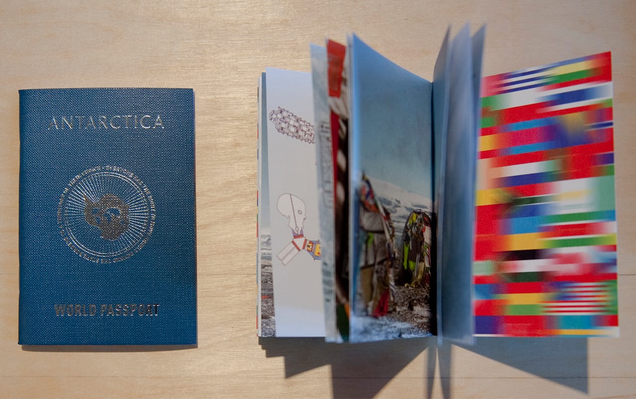 Antarctica World Passport (courtesy the artists and Jane Lombard Gallery)